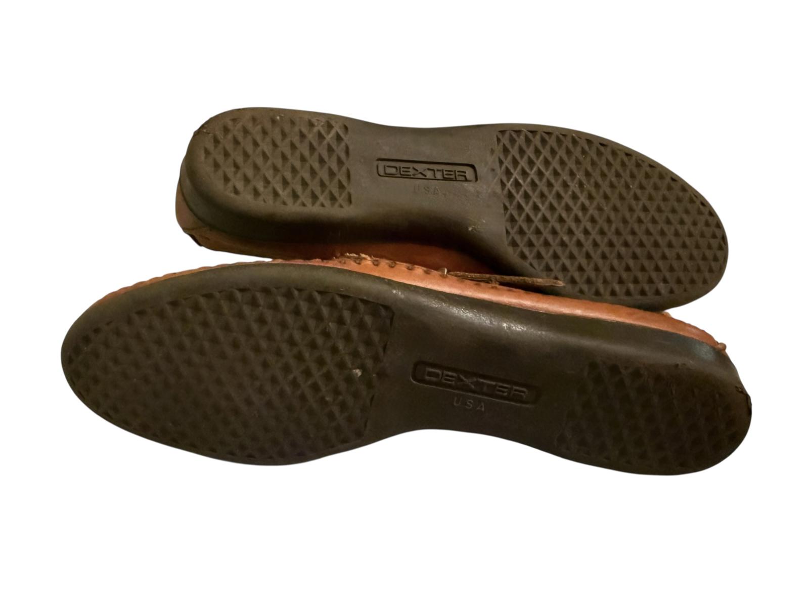 Dexter Vintage Brown Leather Casual Slip-On Shoes