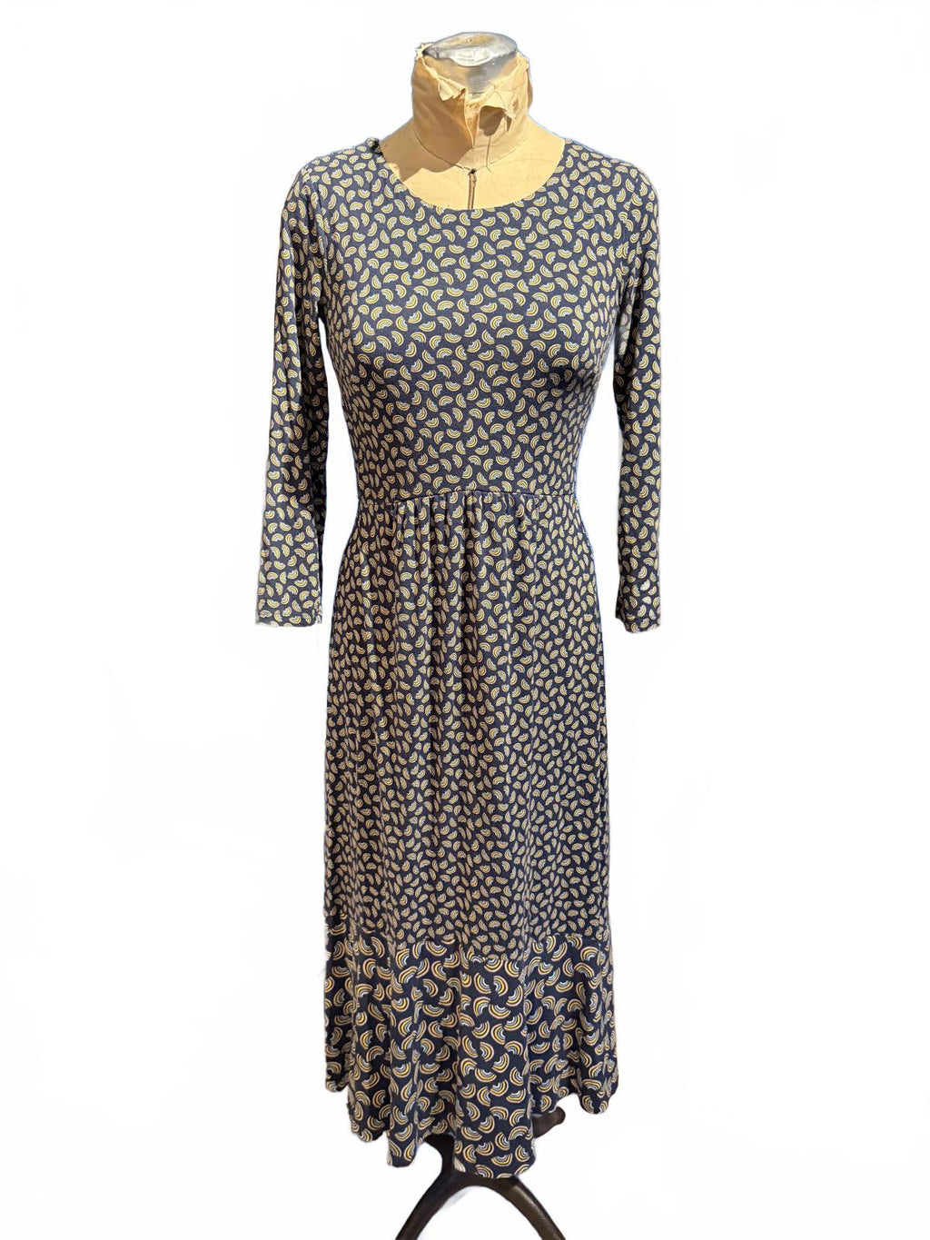 Boden Long Sleeve Midi Dress with Ruffle Hem