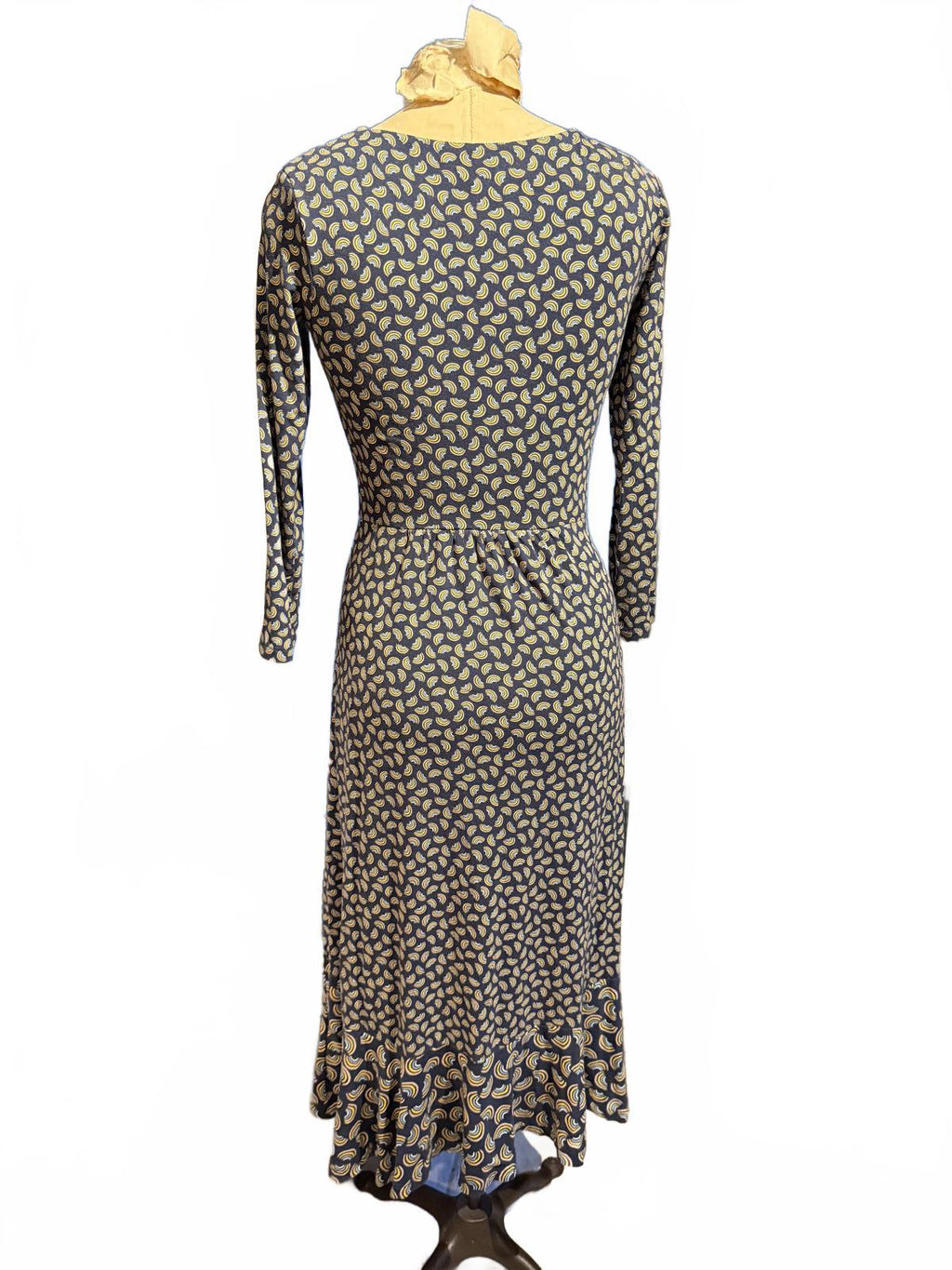 Boden Long Sleeve Midi Dress with Ruffle Hem