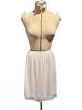 Vanity Fair Vintage White Half Slip with Lace Trim