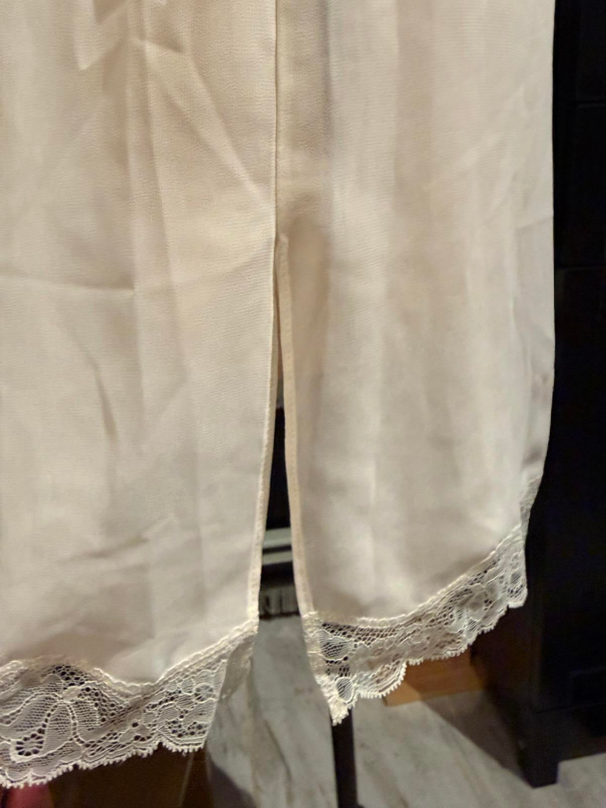 Vanity Fair Vintage White Half Slip with Lace Trim