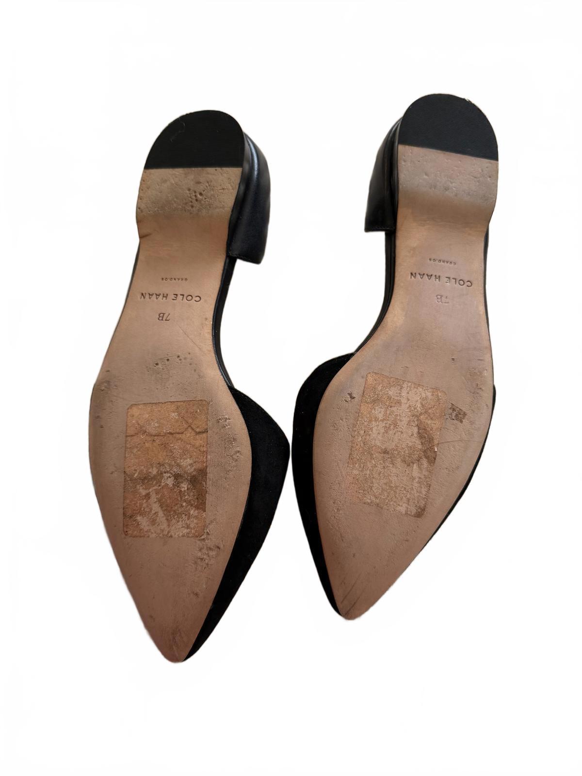 Cole Haan Black Pointed Toe Flats