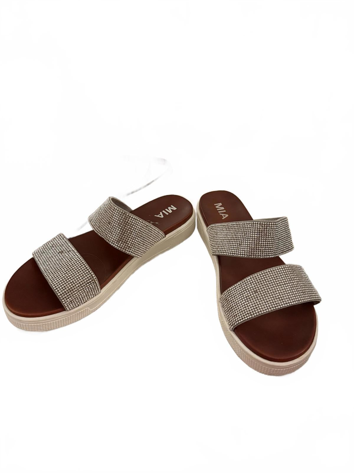 MIA Women's Double Strap Slide Sandals