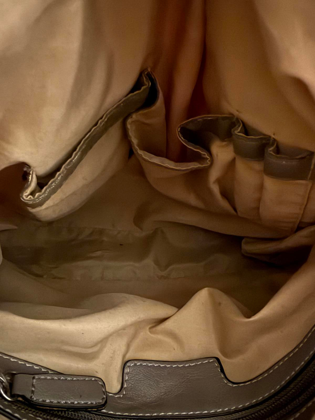 Red and Brown Faux Leather Large Handbag Tote Bag