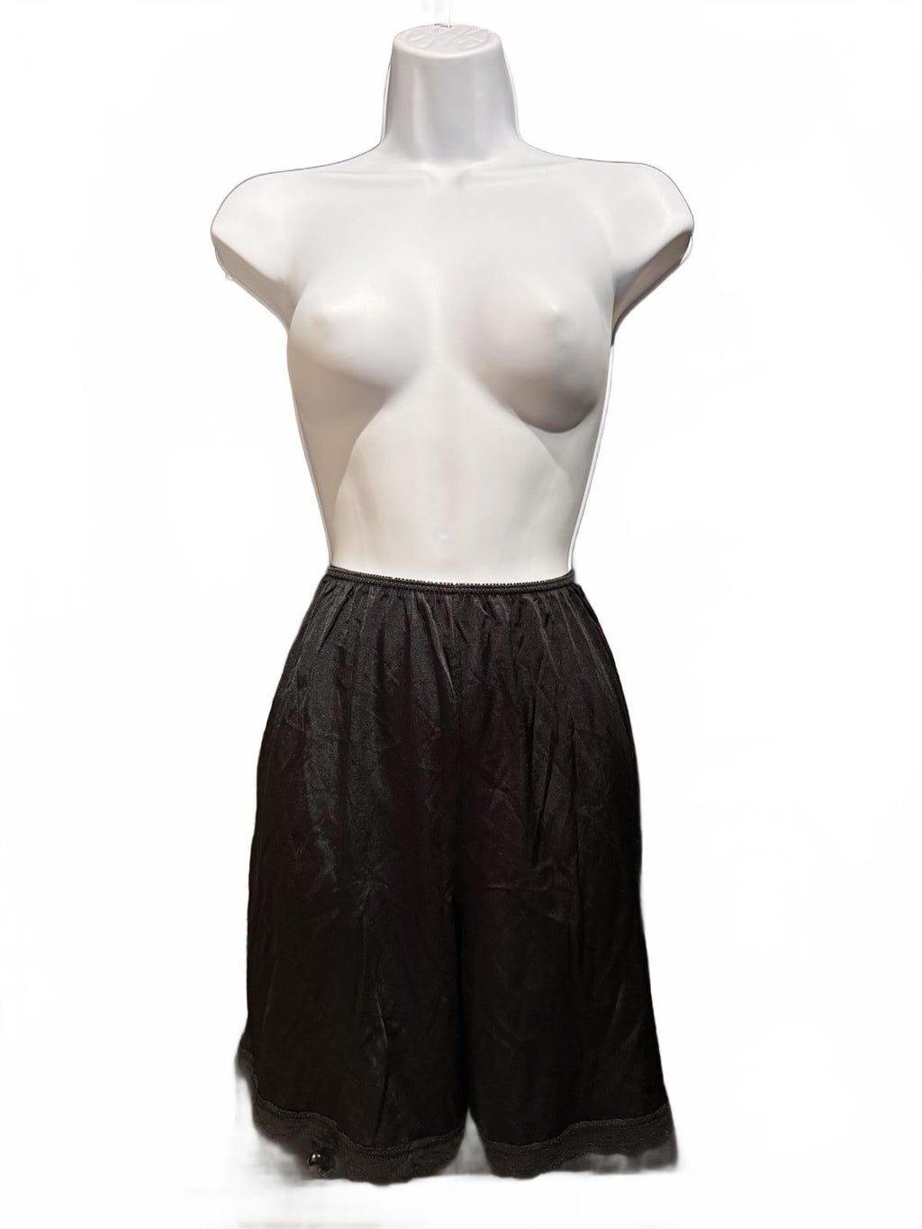 Black Lace Trim Half Slip Pettipants Shorts