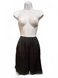 Black Lace Trim Half Slip Pettipants Shorts