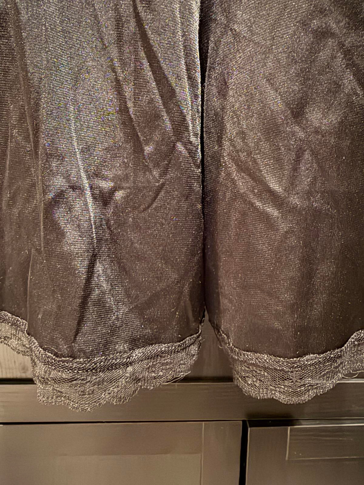 Black Lace Trim Half Slip Pettipants Shorts