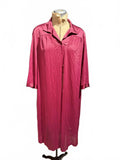 Vanity Fair Vintage Long Sleeve Pink Button-Up Dress Coat