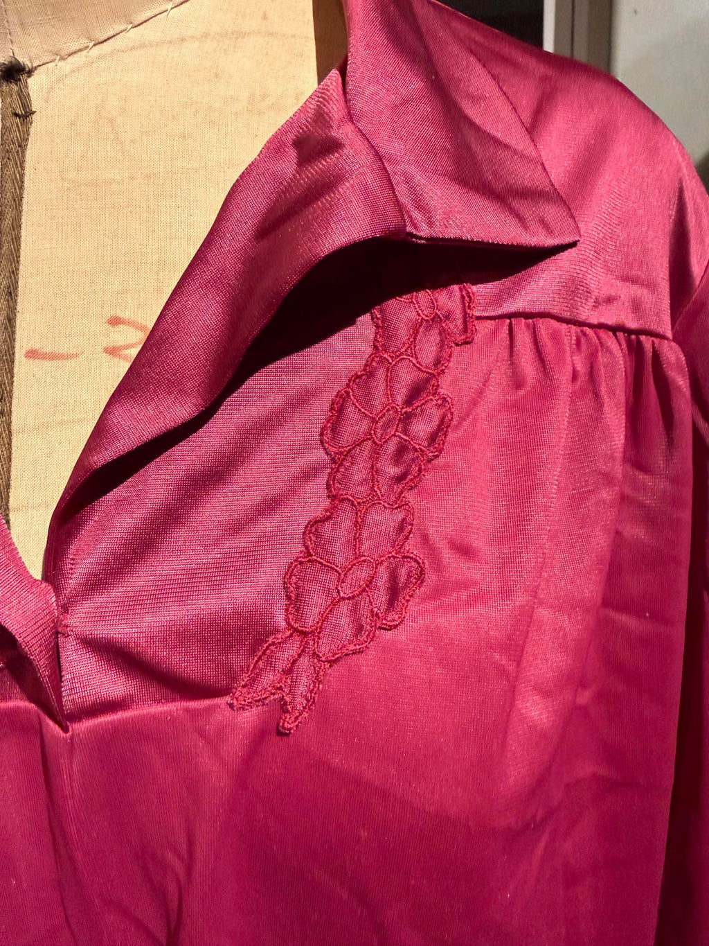 Vanity Fair Vintage Long Sleeve Pink Button-Up Dress Coat