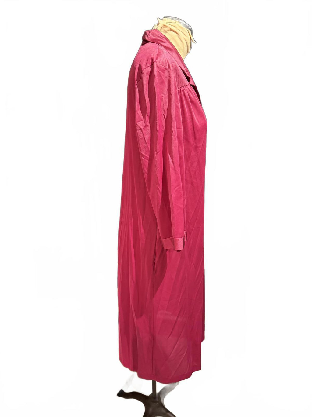 Vanity Fair Vintage Long Sleeve Pink Button-Up Dress Coat
