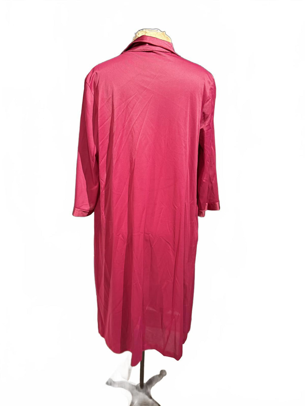 Vanity Fair Vintage Long Sleeve Pink Button-Up Dress Coat