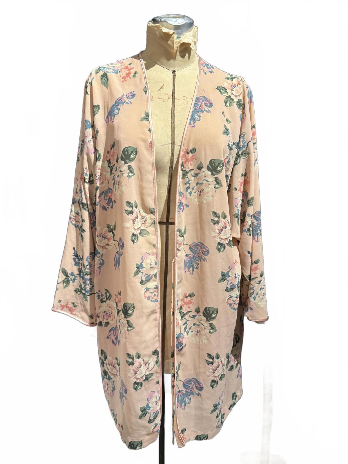 Cacique Lightweight Floral Open Front Robe