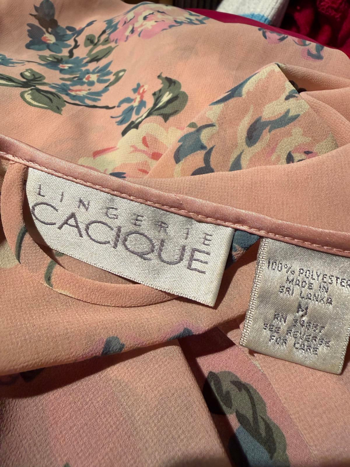 Cacique Lightweight Floral Open Front Robe