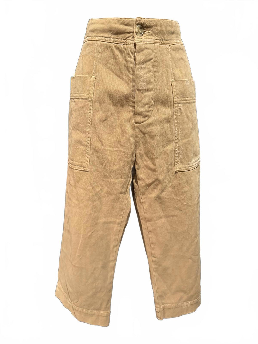 Standard James Perse Tan Wide Leg Cropped Pants