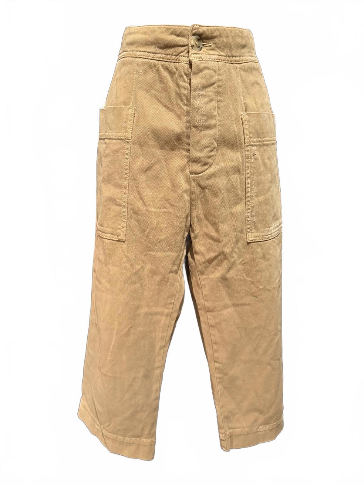 Standard James Perse Tan Wide Leg Cropped Pants