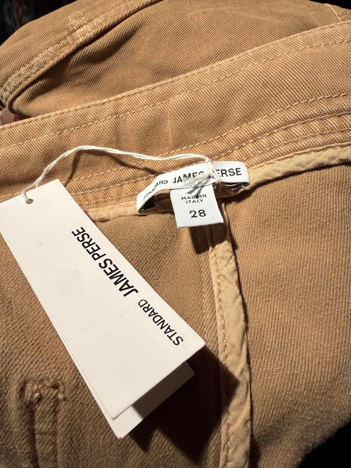 Standard James Perse Tan Wide Leg Cropped Pants