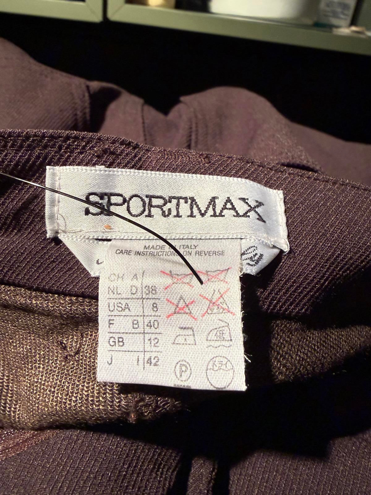 Sportmax Slim Fit Pants with Zip Pockets