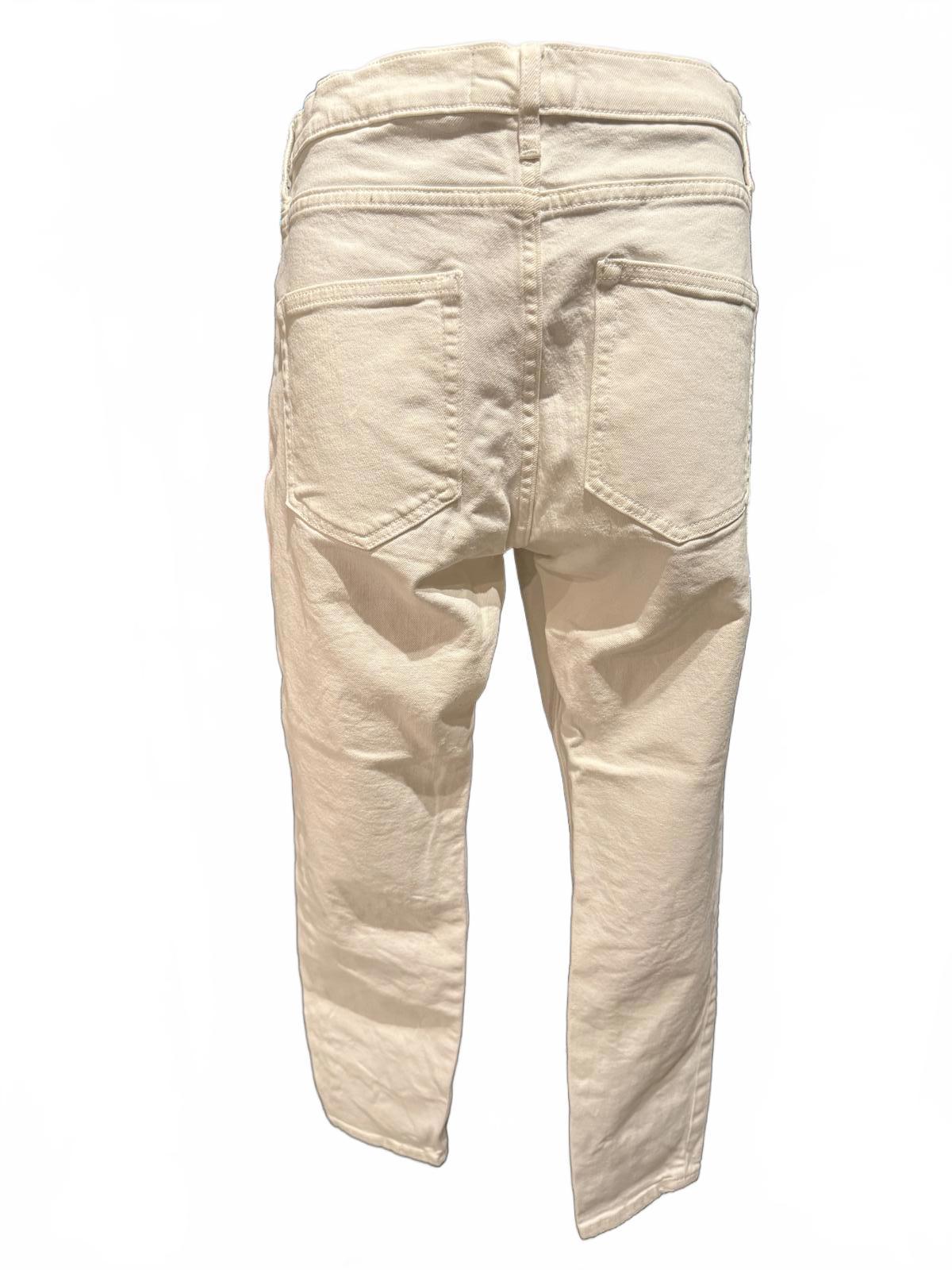 Everlane Cream Colored Straight Leg Jeans