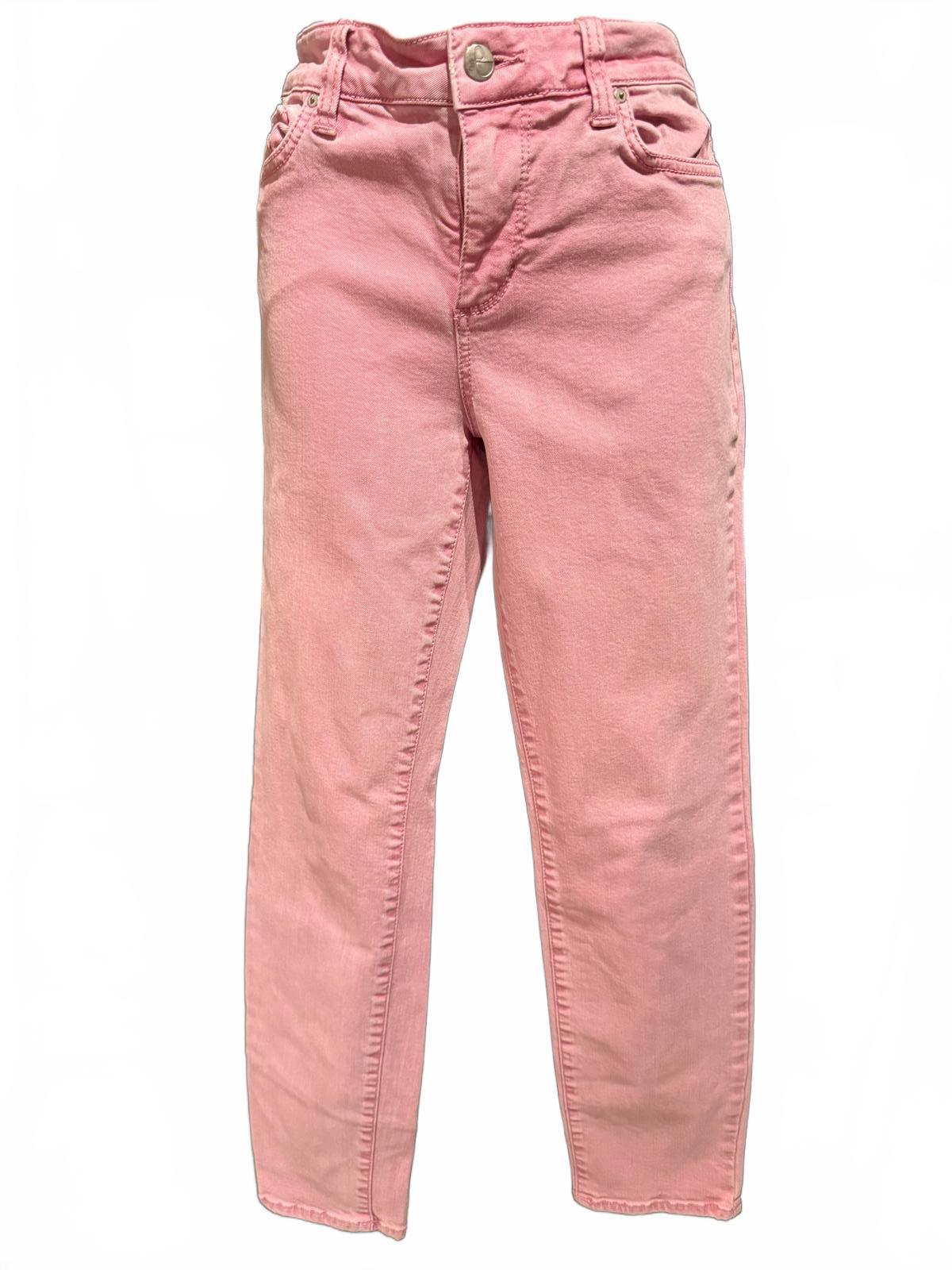 Else Pink High-Waisted Straight Leg Jeans