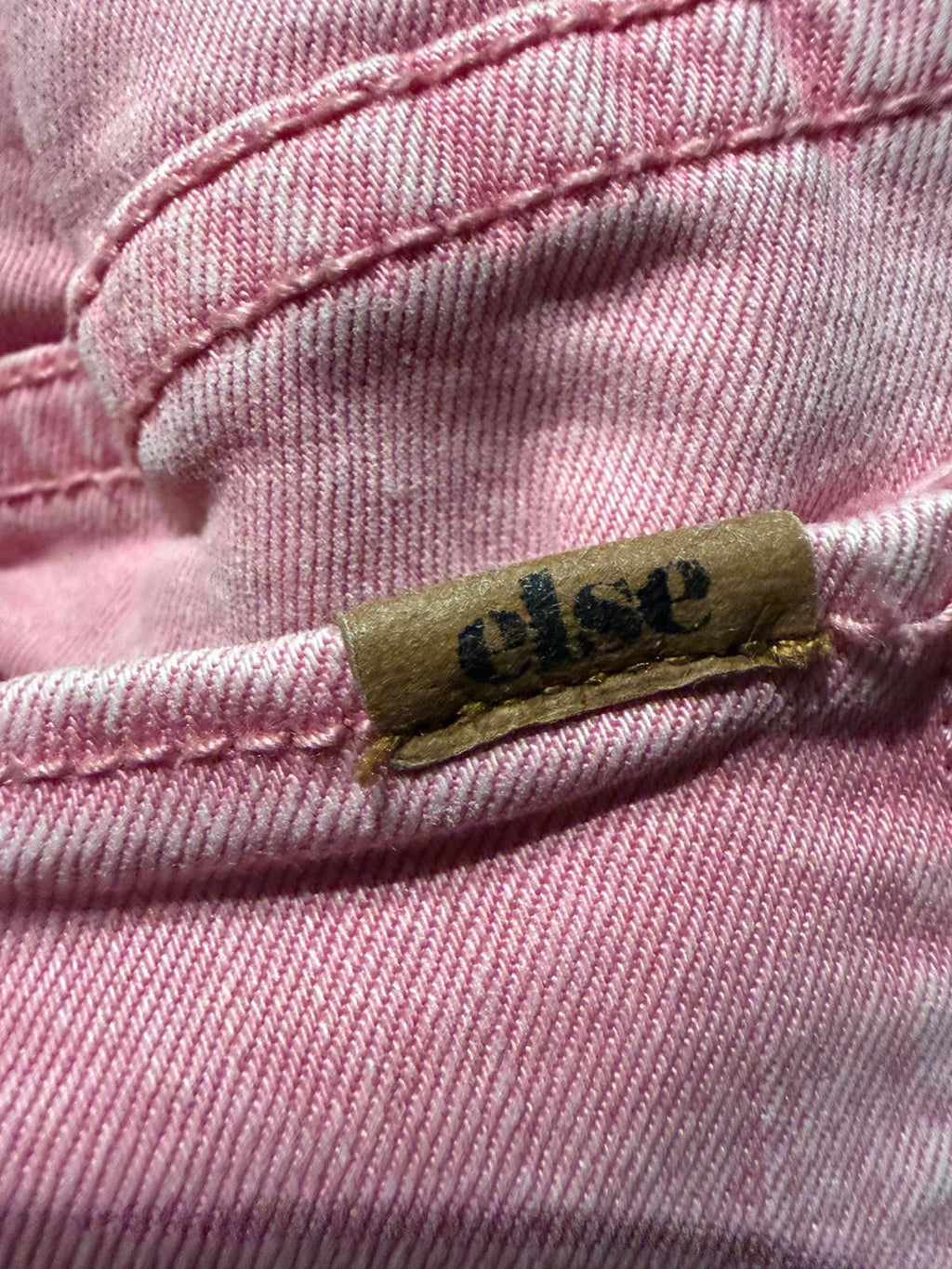 Else Pink High-Waisted Straight Leg Jeans