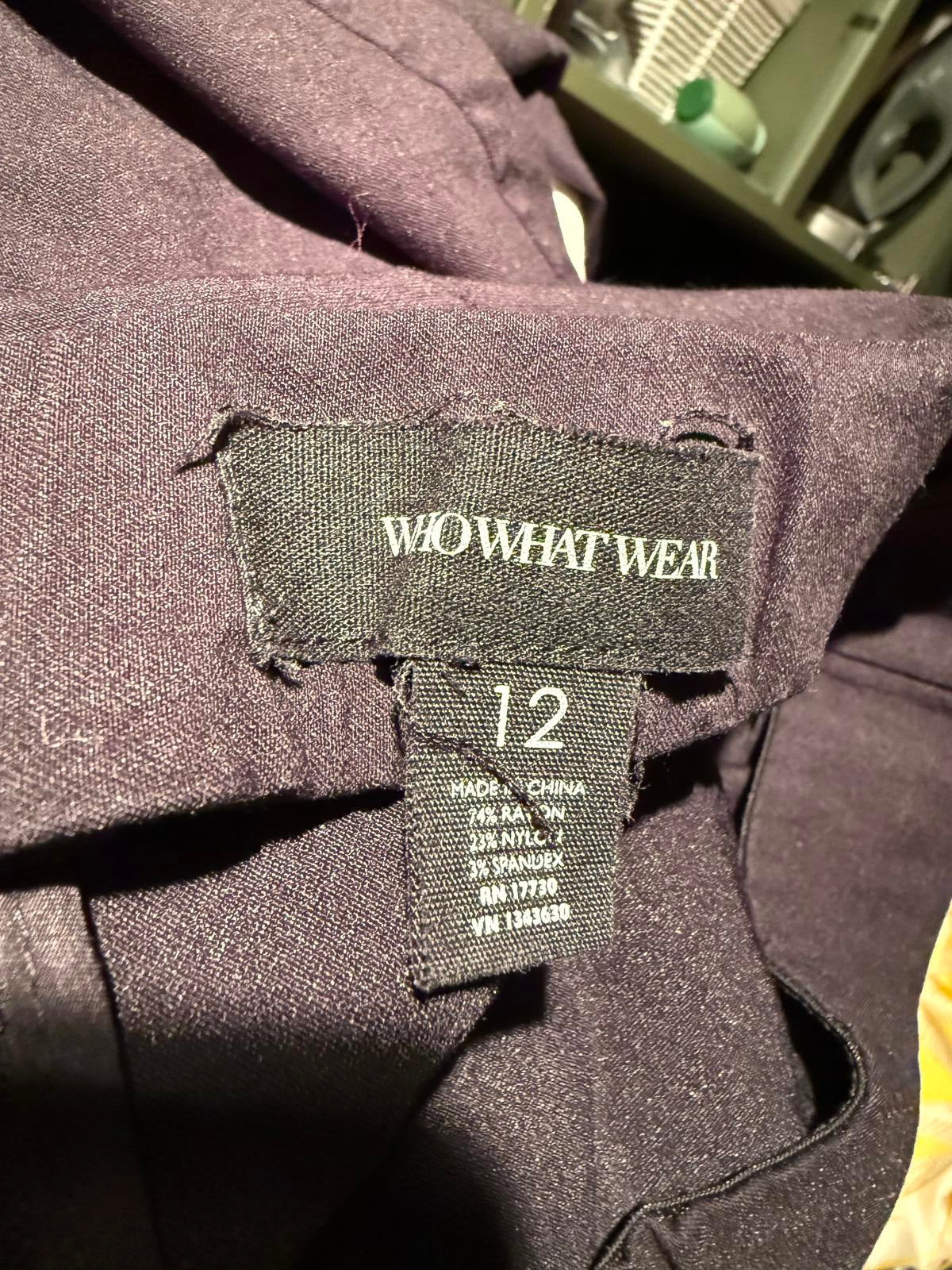 Who What Wear Black Straight Leg Pants