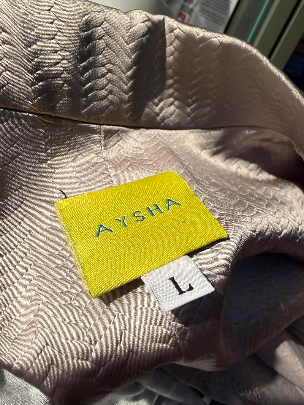 AYSHA Metallic Two-Piece Skirt Suit with Belt
