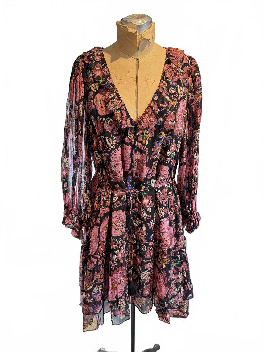 Cleobella Floral Long Sleeve Ruffle Dress