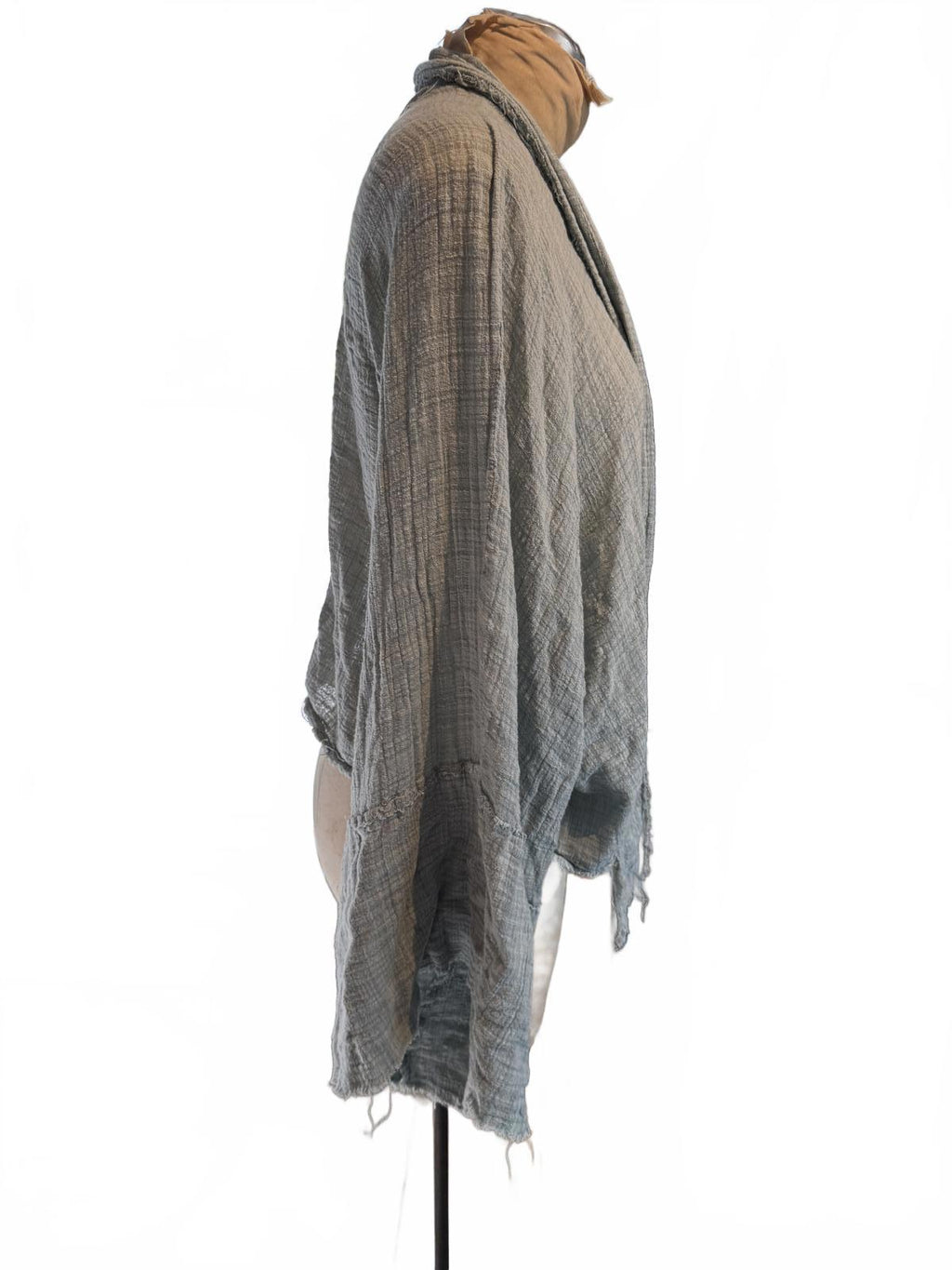 Lightweight Gray Open Front Cardigan