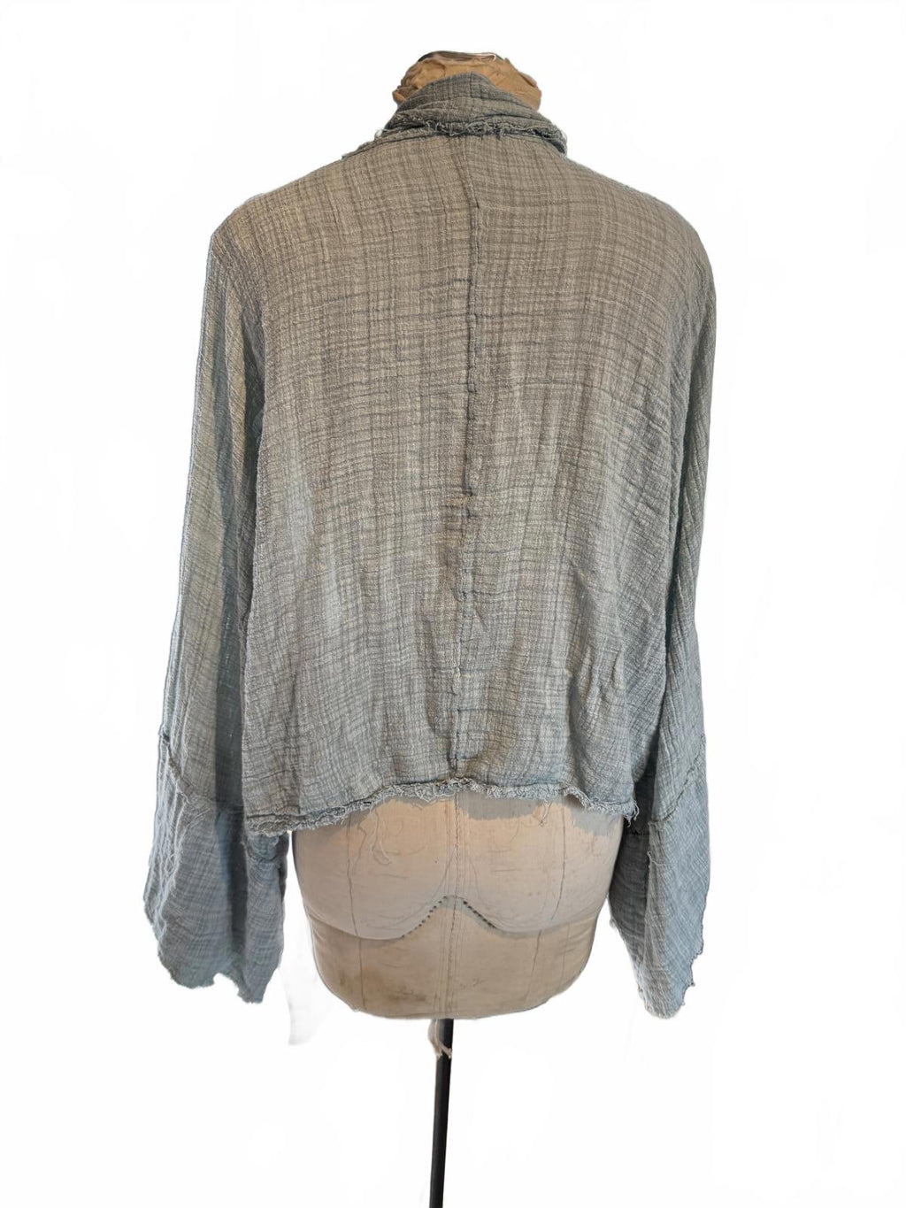 Lightweight Gray Open Front Cardigan