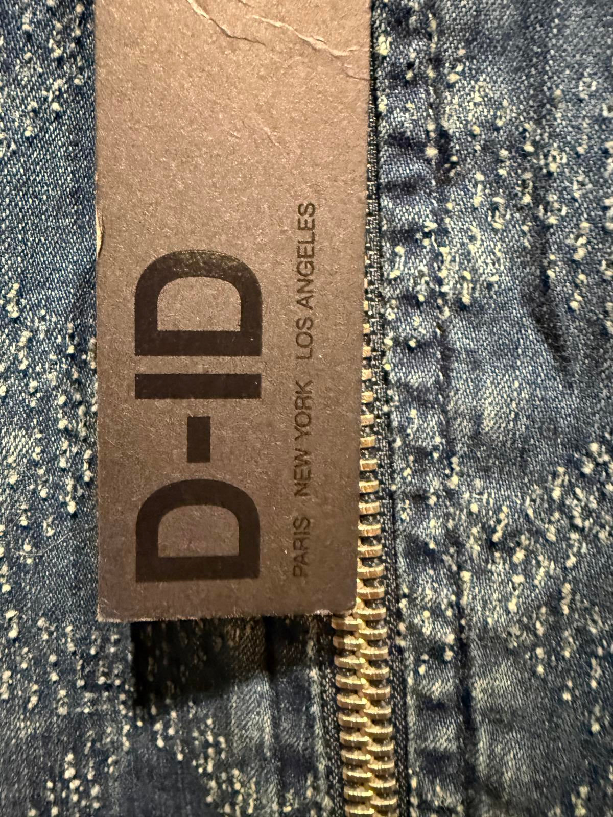 D-ID Denim Jumpsuit with Front Zipper and Long Sleeves