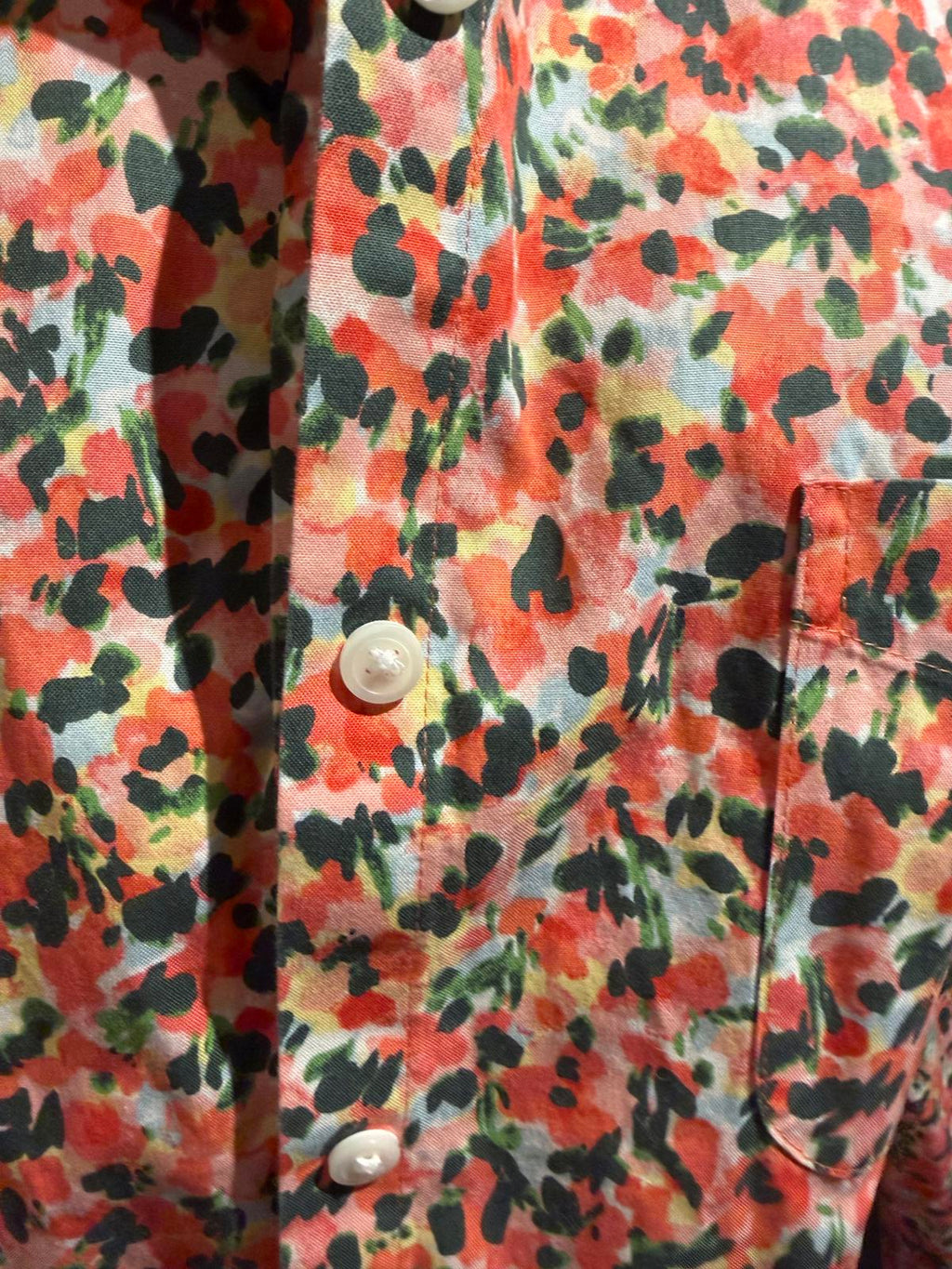L.L. Bean Long Sleeve Floral Print Button-Up Shirt