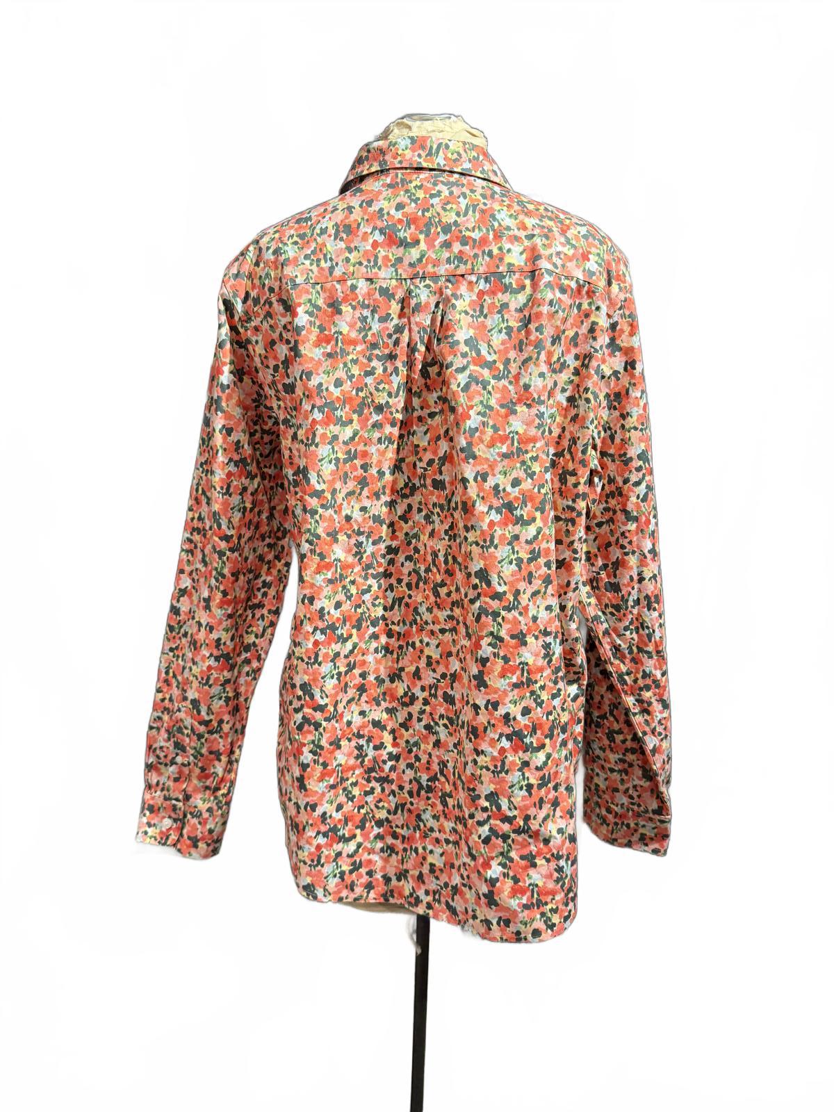 L.L. Bean Long Sleeve Floral Print Button-Up Shirt