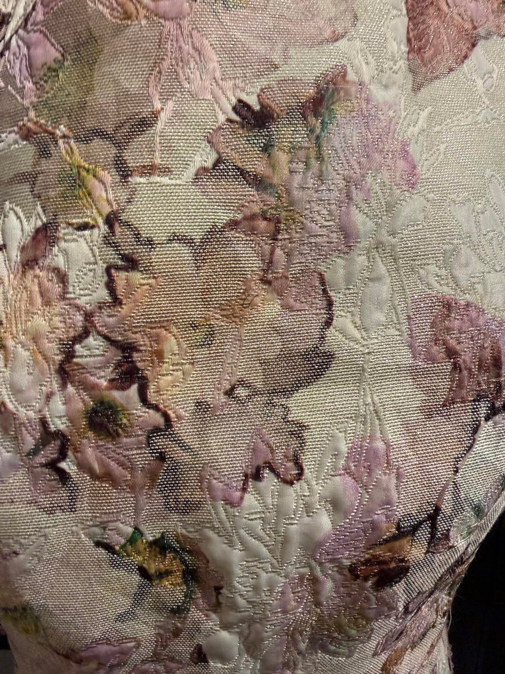 PIT Amsterdam Elegant Sleeveless Floral Jacquard Sheath Dress