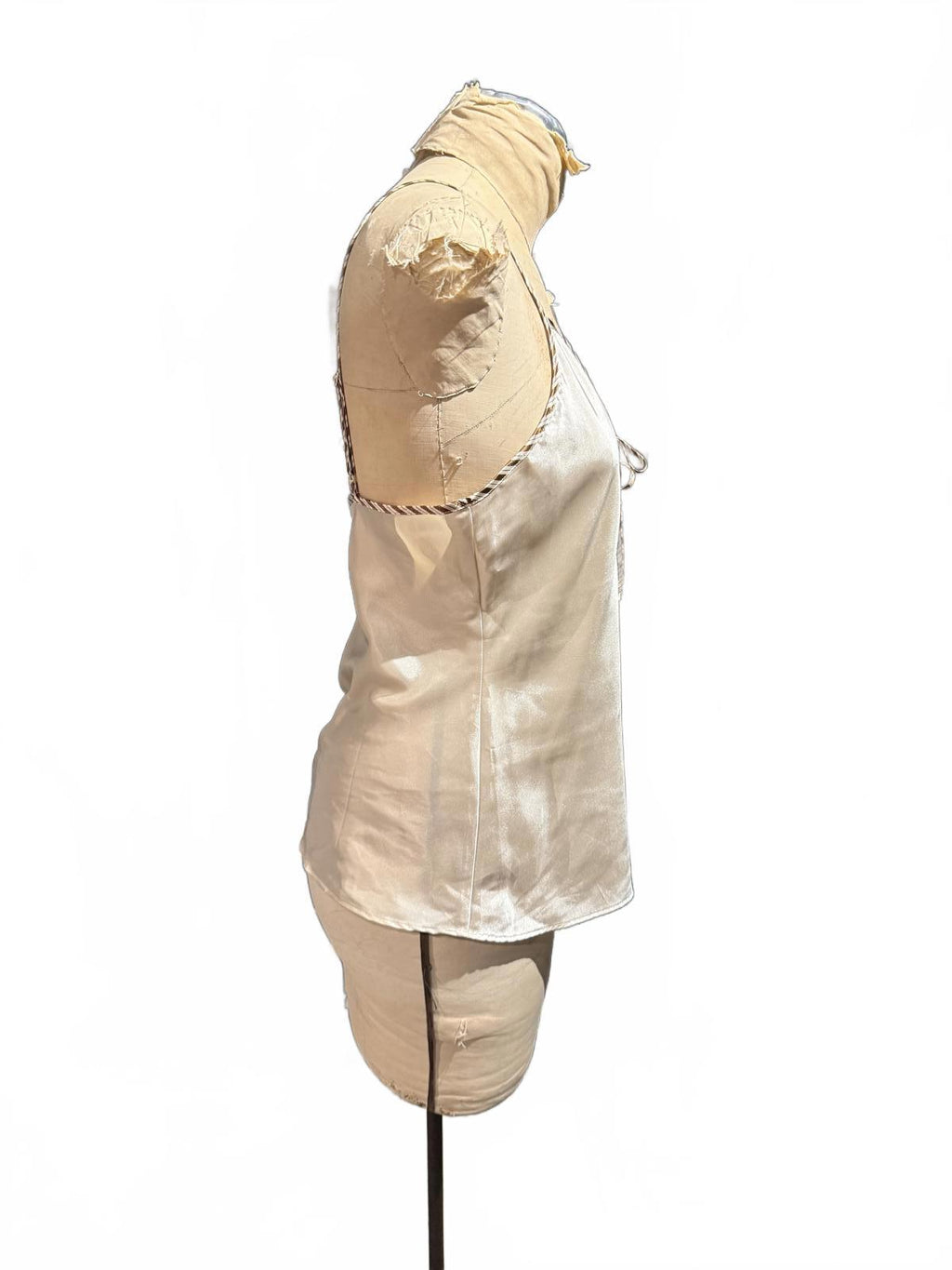 Undercover Wear Cream Camisole Top with Striped Trim