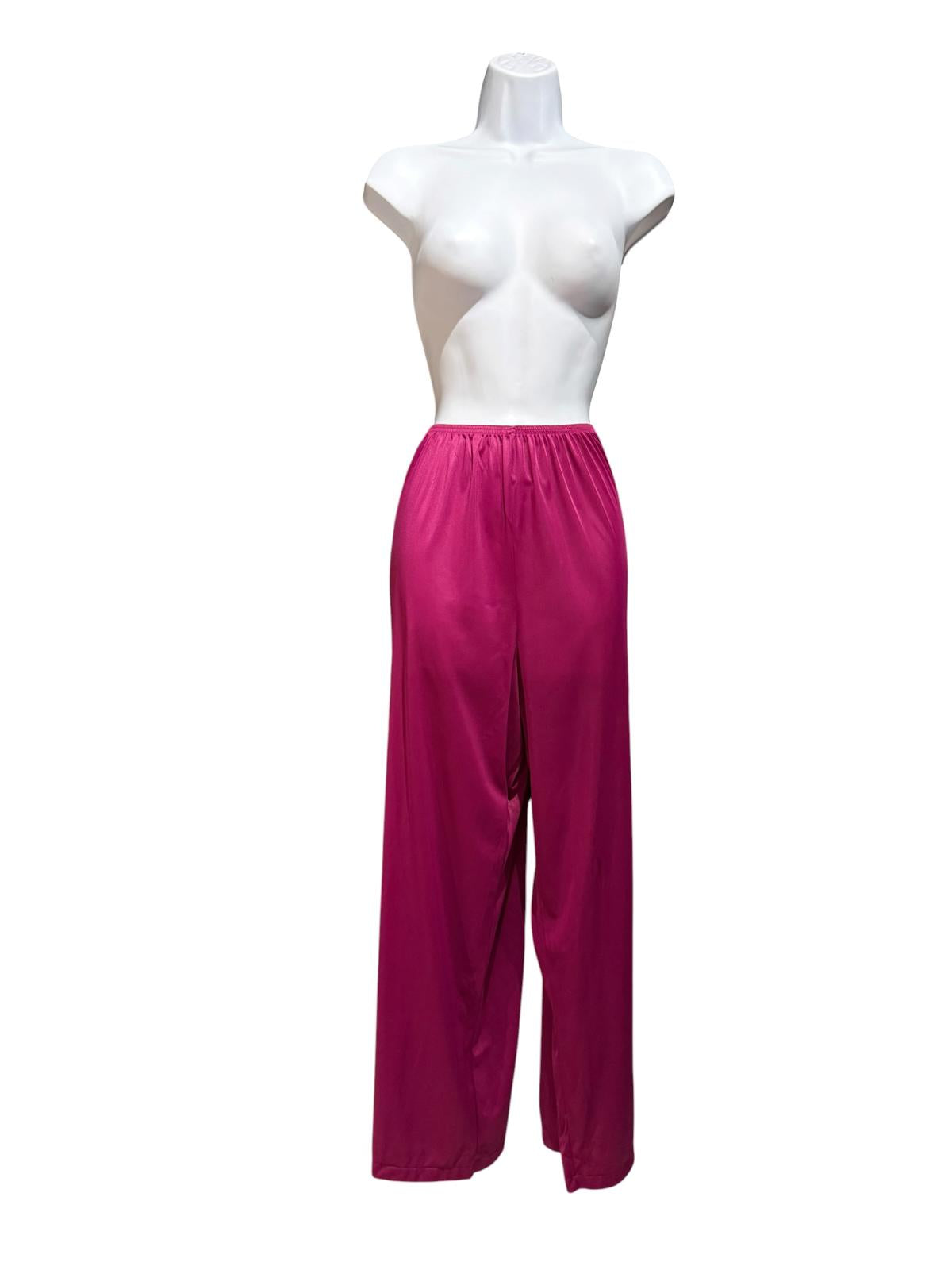 Vanity Fair Pink Nylon Lounge Pants
