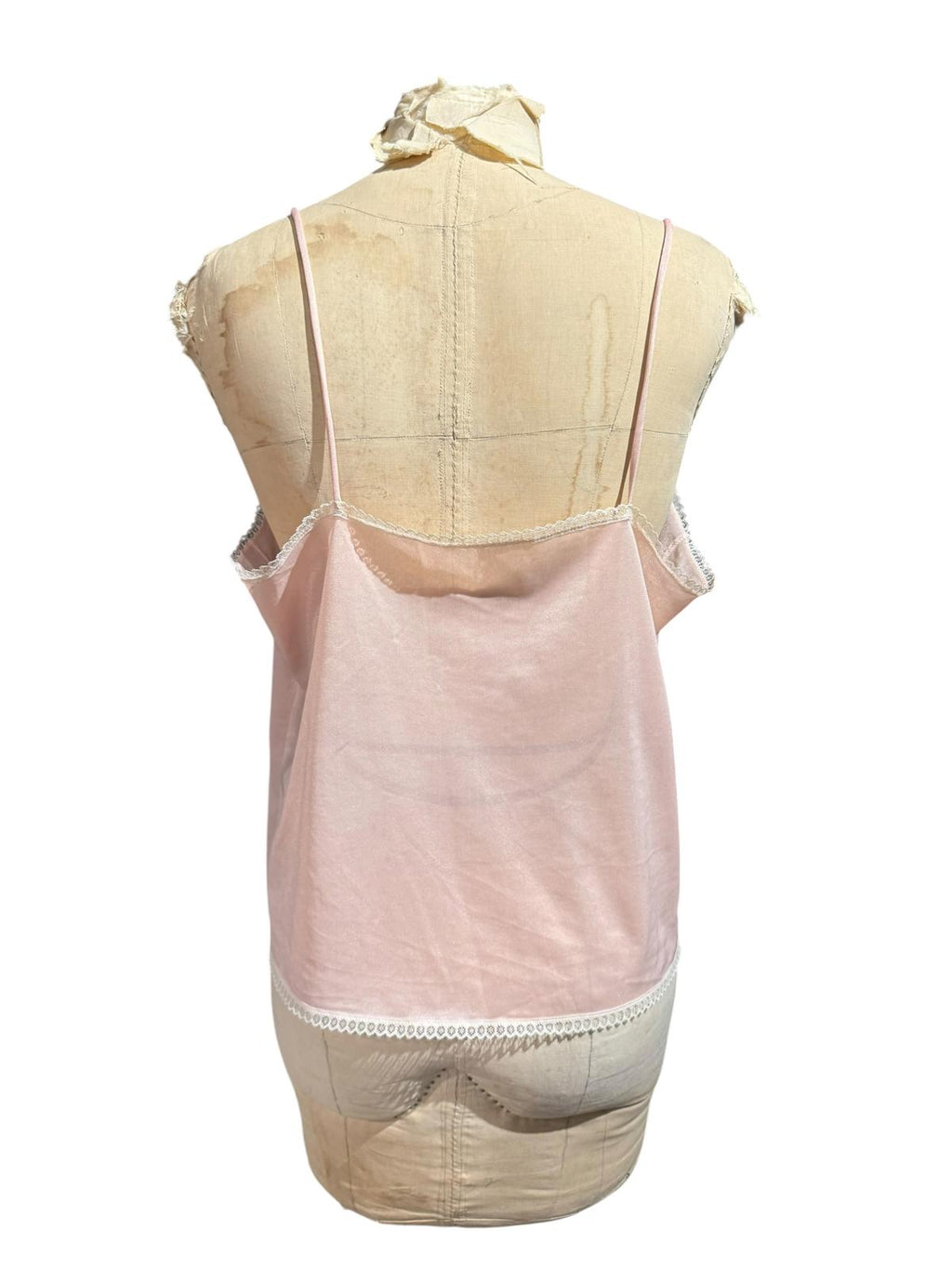 Avon Private Treasures Vintage Light Pink Lace Trim Camisole Top