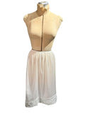 Sears Vintage White Half Slip with Lace Trim