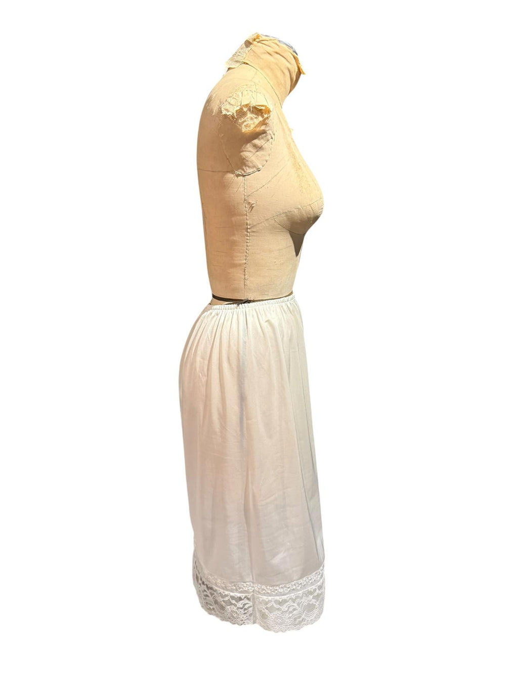 Sears Vintage White Half Slip with Lace Trim
