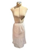 Barbizon Vintage Cream Slip Skirt with Lace Detail
