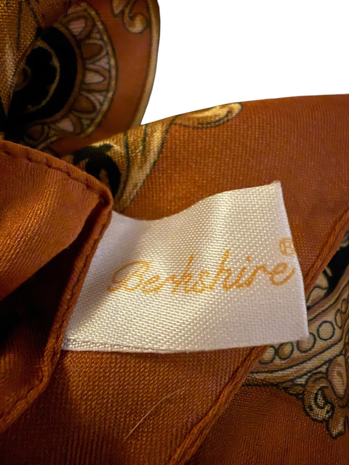 Berkshire Vintage Brown and Black Patterned Headscarf