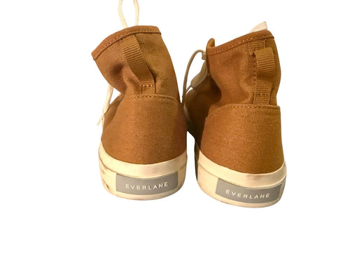 Everlane Brown Canvas High-Top Sneakers