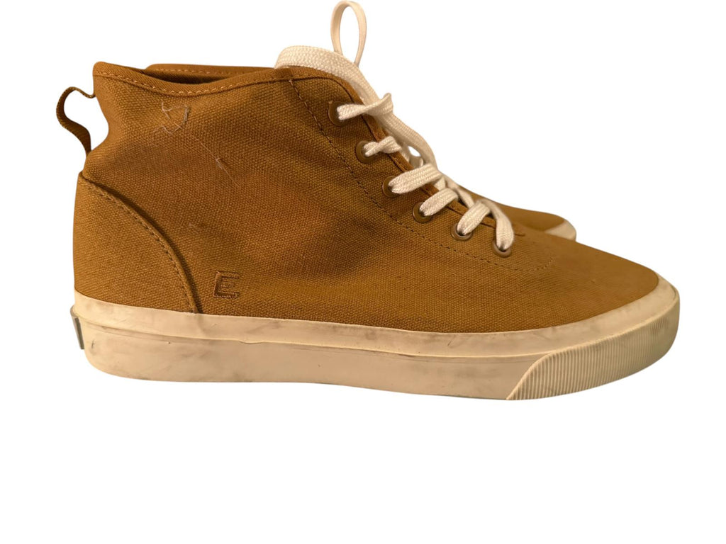 Everlane Brown Canvas High-Top Sneakers