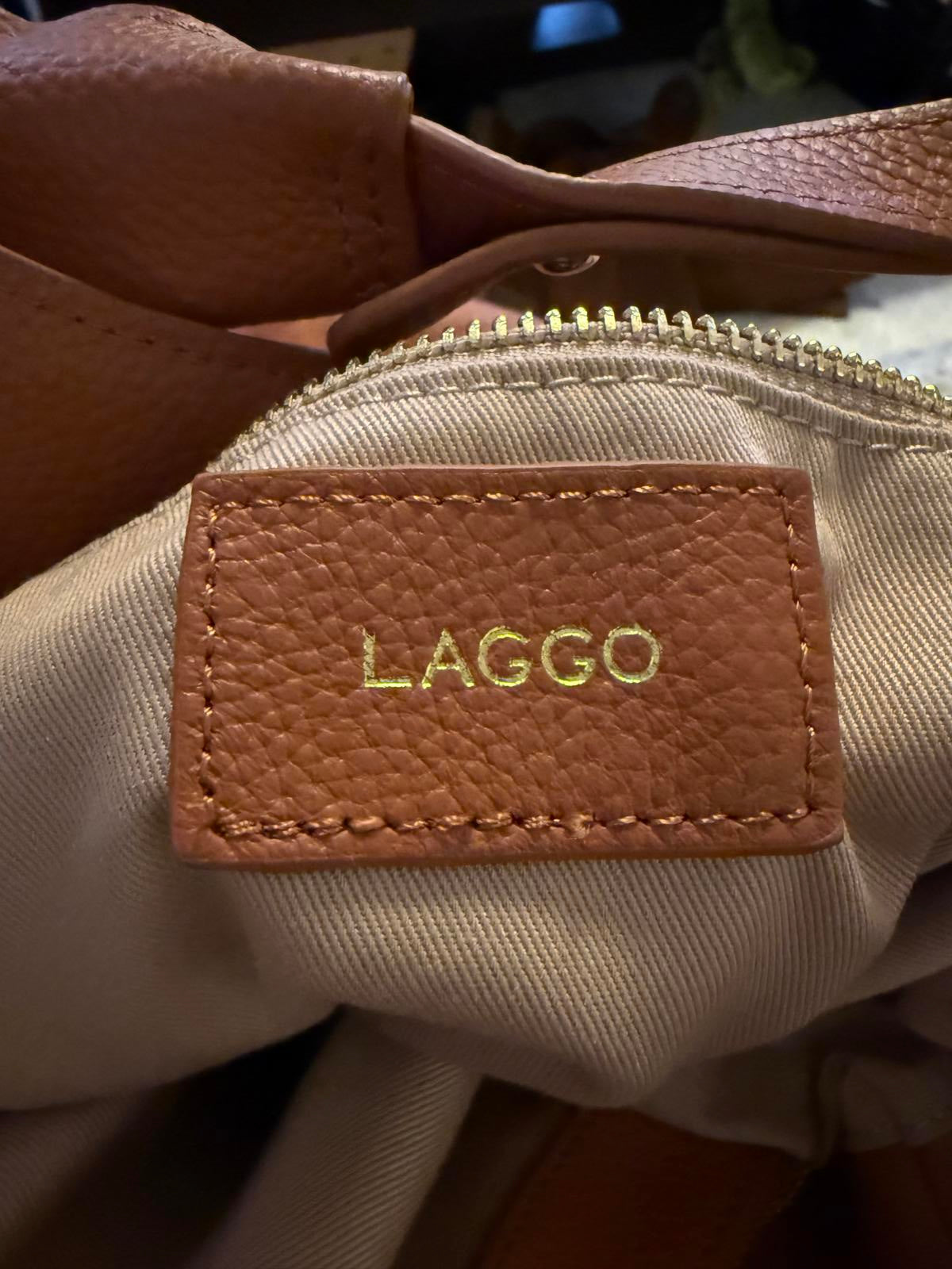 Laggo Nadia Slouchy British Tan Hobo Shoulder Bag