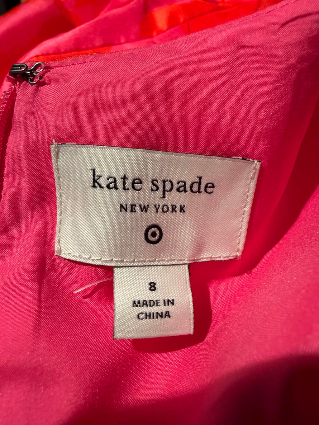 Kate Spade Red and Pink Floral Peplum Dress