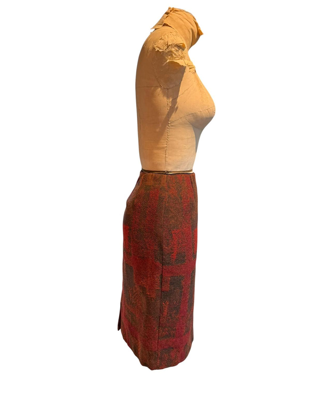 Lafayette 148 Wool Blend Geometric Pattern Pencil Skirt