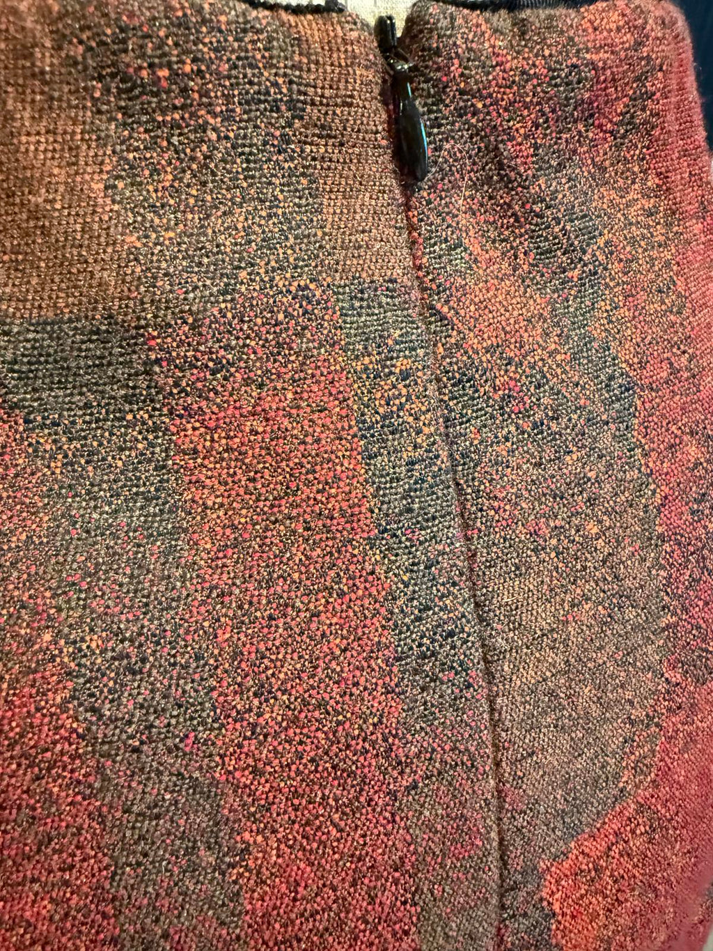 Lafayette 148 Wool Blend Geometric Pattern Pencil Skirt
