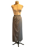 Emerson Fry Long Gray Faux Wrap Maxi Skirt