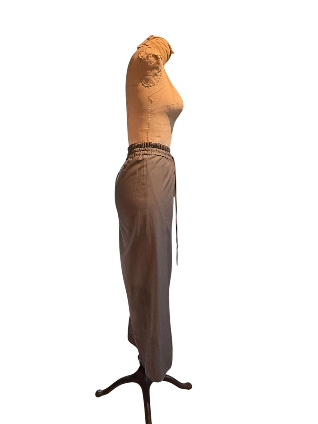 Emerson Fry Long Gray Faux Wrap Maxi Skirt