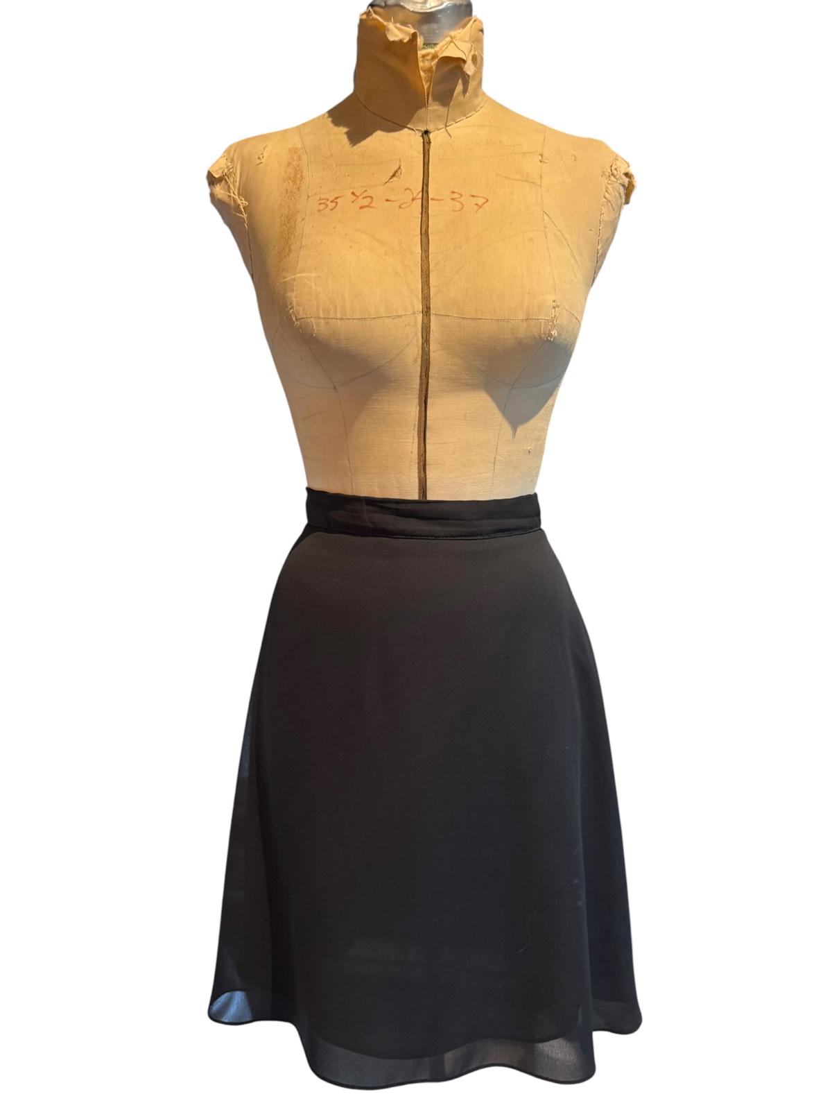 Andrea Viccaro Classic Black A-Line Skirt