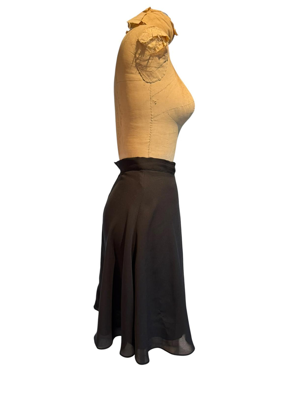 Andrea Viccaro Classic Black A-Line Skirt
